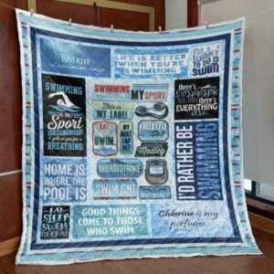 Swim On Quilt Blanket Th19  Quilt